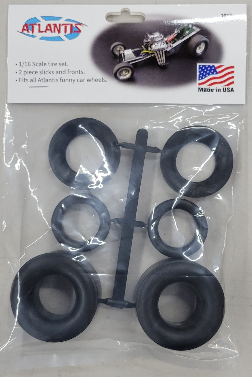 1:16 Funny Car Tire Set (Bagged with Punched Header Card)