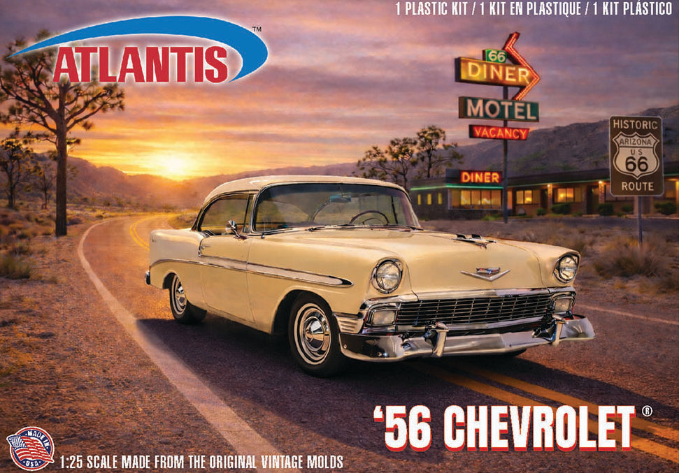 PREORDER 1:25 U.S. Route 66 - 1956 Chevrolet 283 V-8