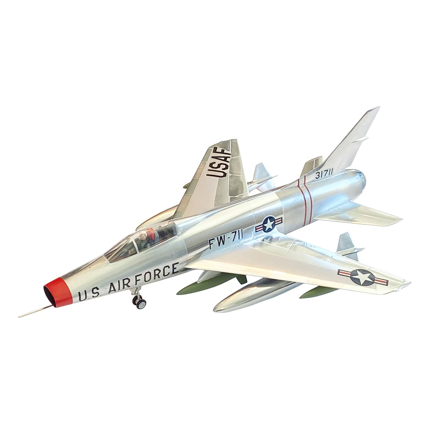 1:70 F-100C Super Sabre United States Air Force (USAF) with Swivel Stand