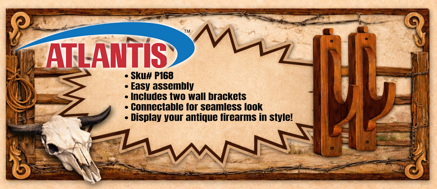 1:1 Rifle Rack Wall Mounts Bagged with Header