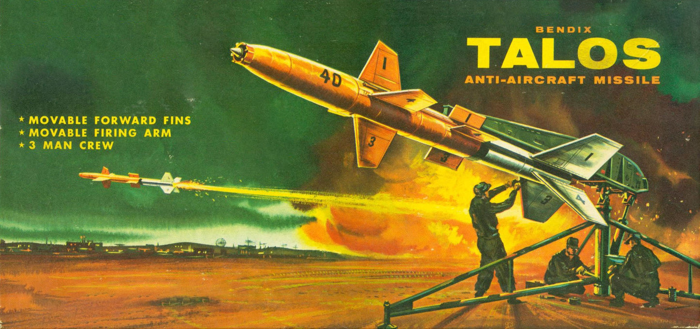 1:40 Bendix Talos Missile Anti-Aircraft Missile with Three Figures