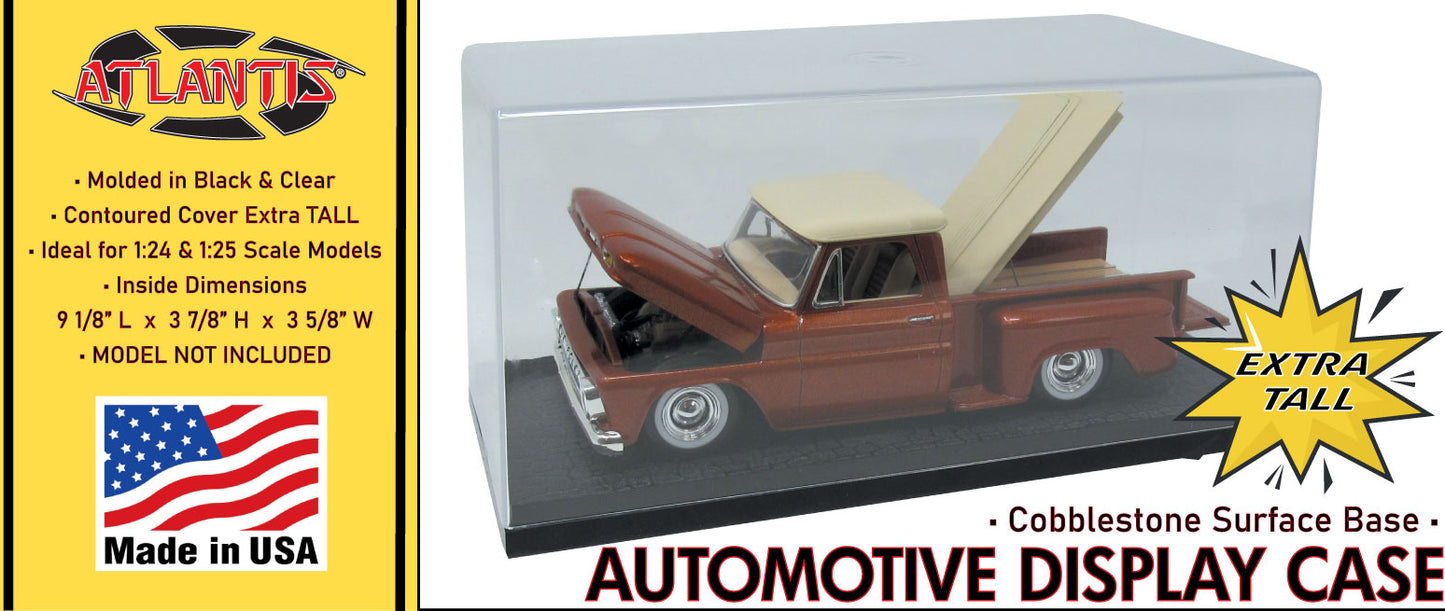 Automotive Display Case  Cobblestone base Extra Tall Stackable