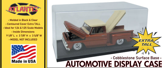 Automotive Display Case  Cobblestone base Extra Tall Stackable