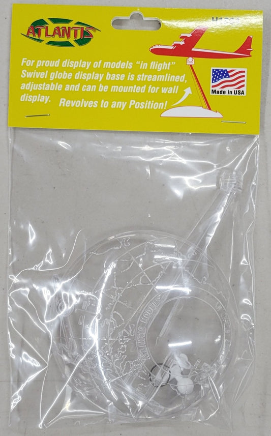 Atlantis Clear Aircraft Swivel Display Base Stand (Bagged with Punched Header Card)
