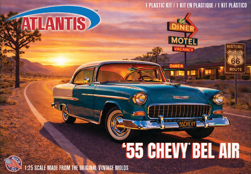 PREORDER 1:25 U.S. Route 66 - 1955 Chevrolet Bel Air Hardtop