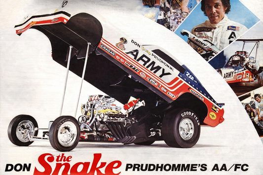PREORDER 1:16 Don Prudhomme "The Snake" 1974 Army Funny Car