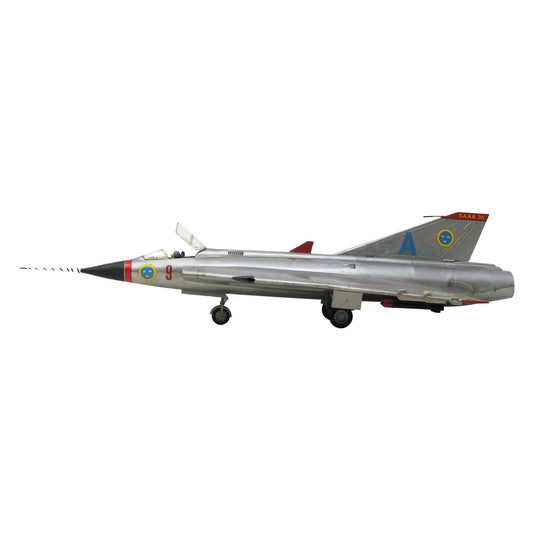 1:48 J-35 Draken Supersonic Fighter Jet with Firing Missiles