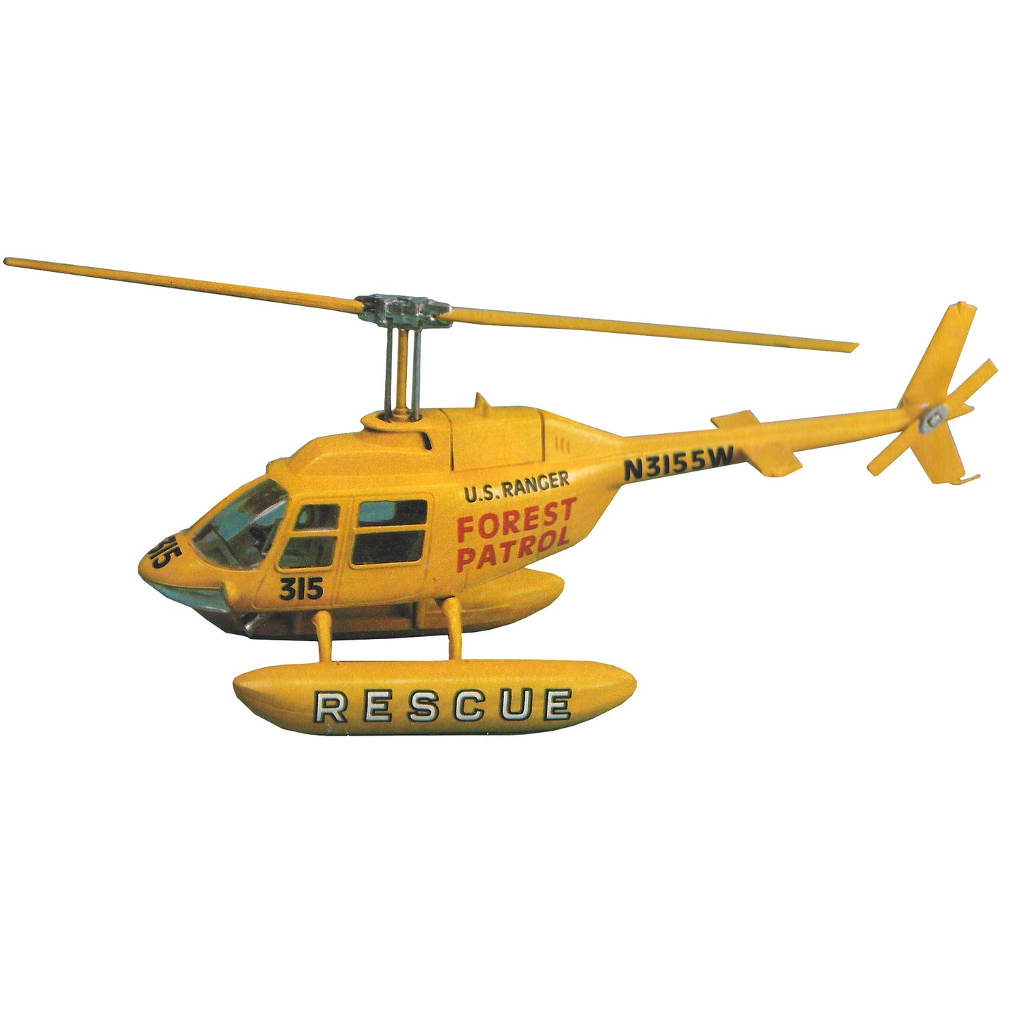 1:72 Ranger Chopper U.S. Ranger Forest Patrol Rescue Helicopter