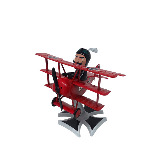 Red Baron Fokker Triplane Snap Caricature (7.5 Inches Tall) (Battery Required, Not Included)