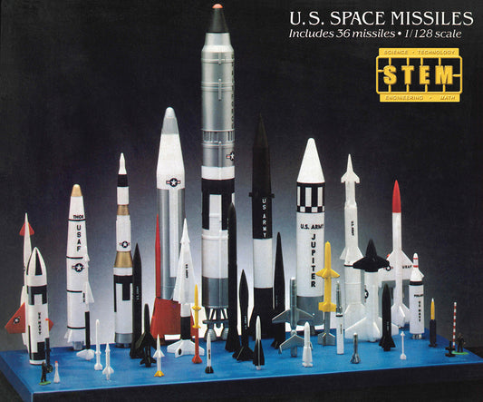 1:128 U.S. Space Missiles Set (36 Missiles) (STEM Science, Technology, Engineering and Mathematics)