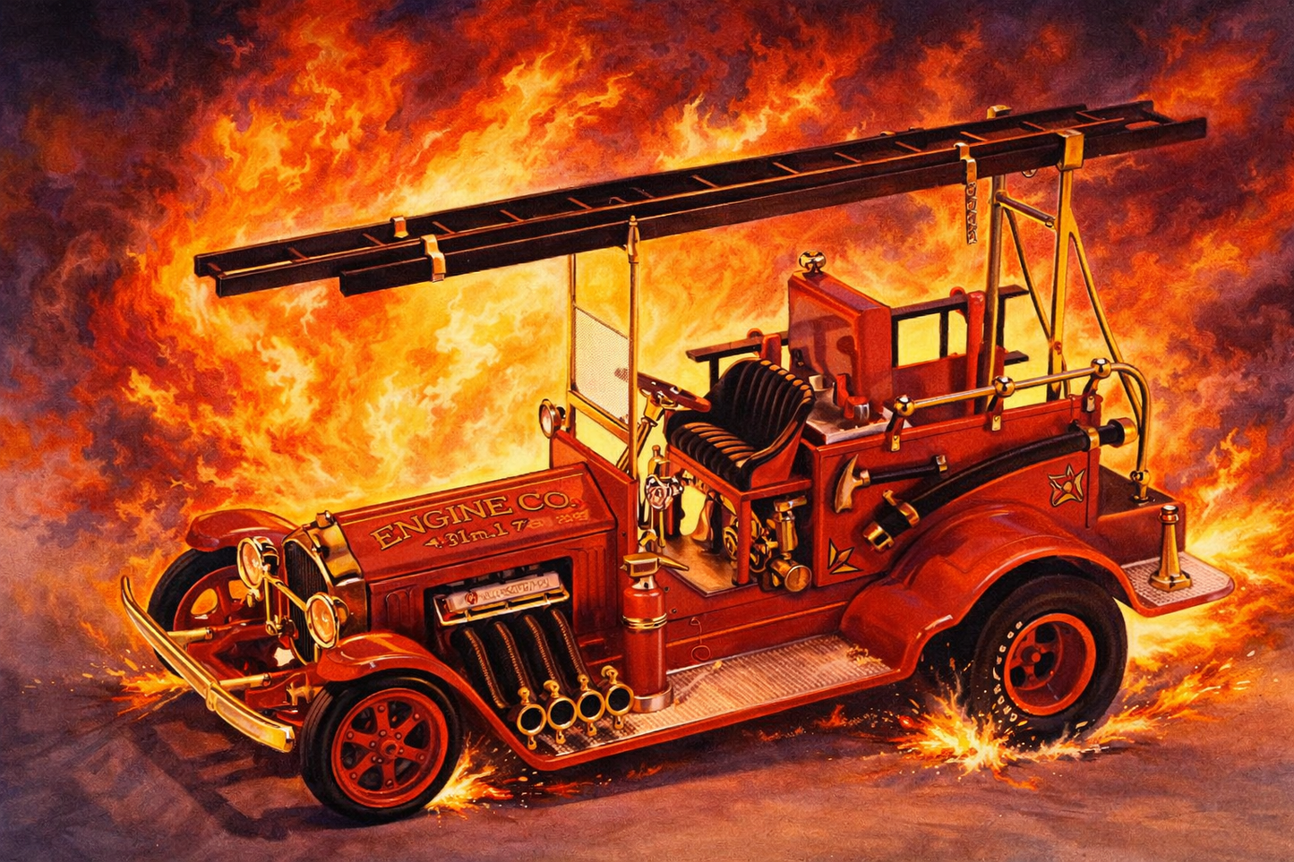 PREORDER 1:24 Tom Daniel - Fire Iron Old Time Fire Engine Show Rod