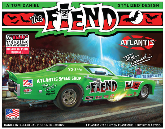 1:32 Tom Daniel - The FIEND Classic Funny Car - A Tom Daniel Stylized Design (Snap Kit)