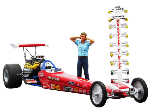 1:24 Tom "Mongoose" McEwen's Rear Engine Dragster with Christmas Tree Starting Light