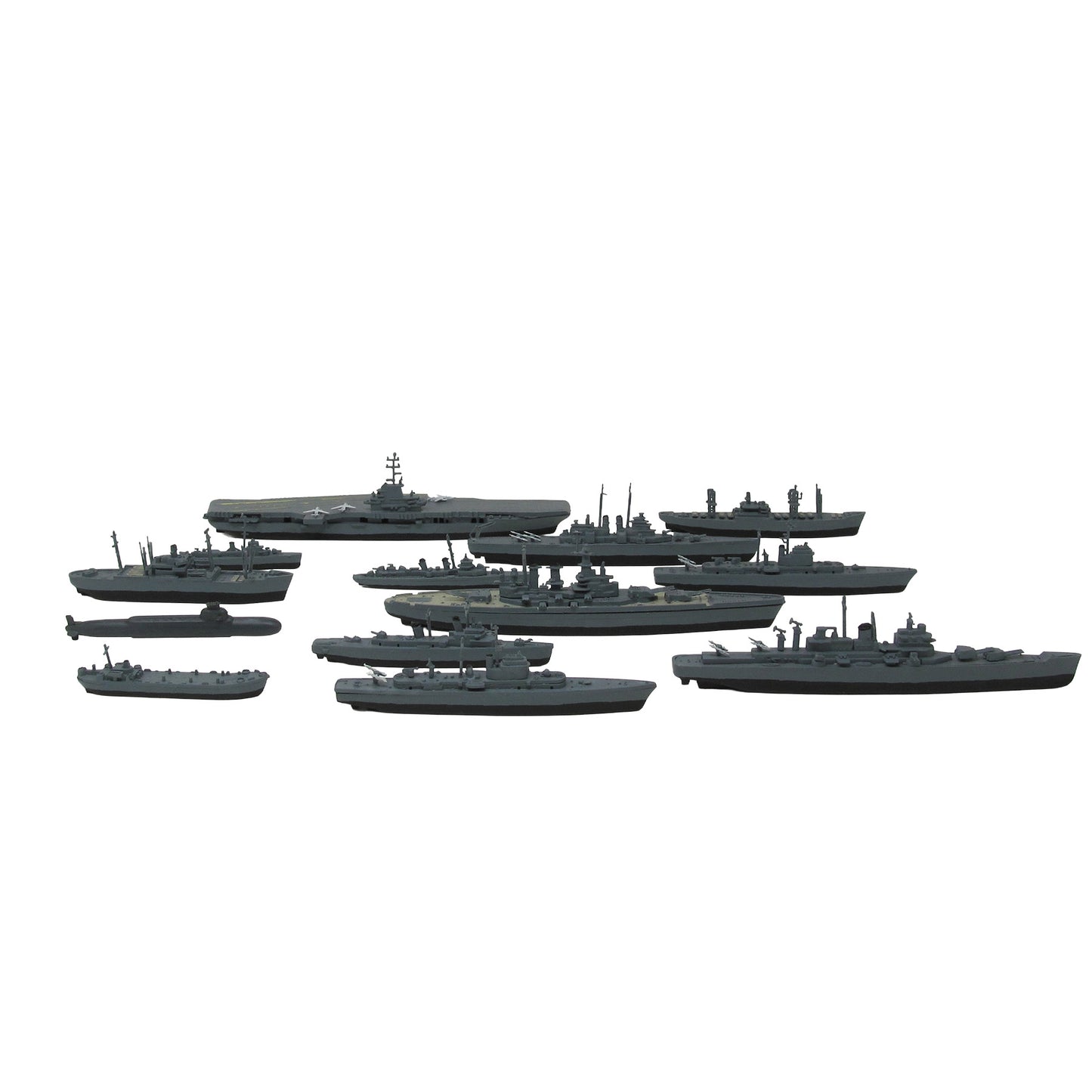 1:1200 US Combat Task Force Fleet (12 Famous Ships)